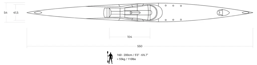 NK Exrcize stable surfski for new paddlers